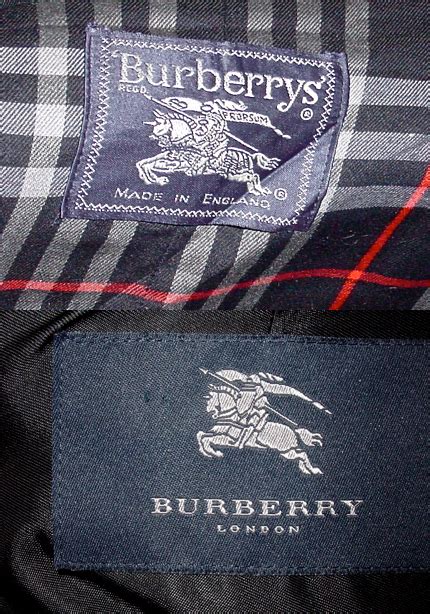 burberry label tag